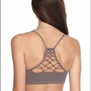 NWT Free People Gray Coachella Bralette Bra